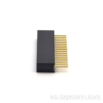 Conector hembra mecanizado de 1,27 mm recto H4.1 mm